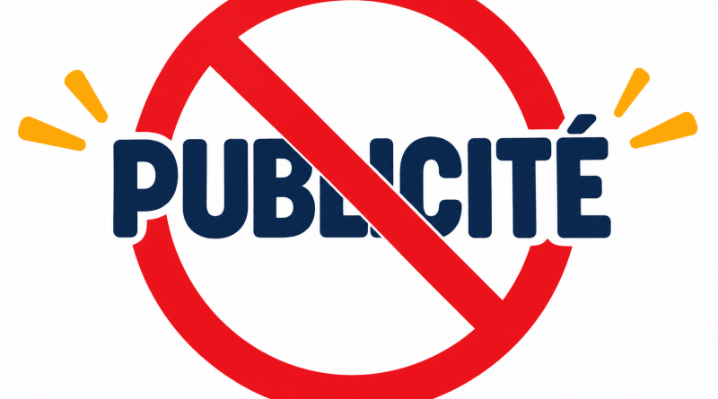 Symbole d’interdiction de la publicité